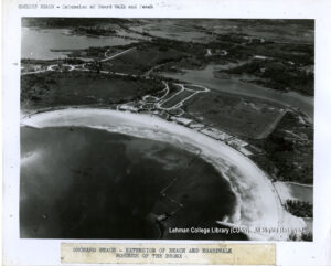 Image of an overhead view of Orchard Beach