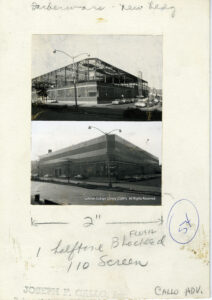 Image of the Farberware building when it was under construction and when it was completed.